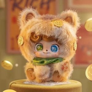 Q.Kid Good Fortune Series Vinyl Plush NIB - Fortune‎ Cat